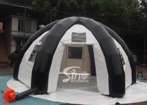 Wholesale 6 mts outdoor enclosed travel inflatable tent with movable velcro doors N clear windows from china suppliers
