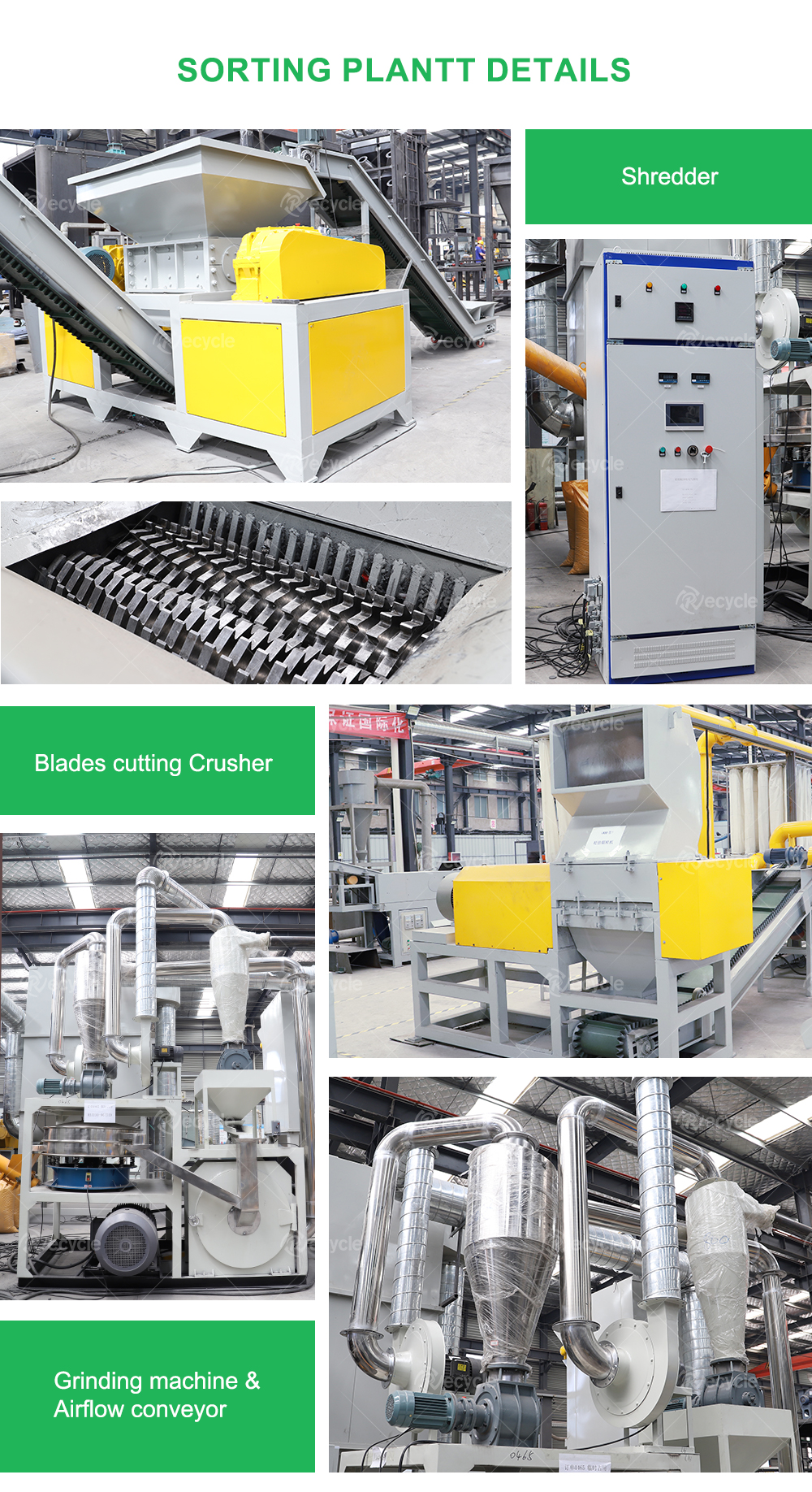 Metal Bifacial Solar Panel Recycling Line Physical No Pollution Function for PV Panels