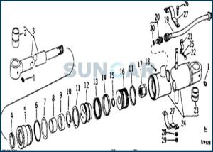 Wholesale AR105313 Crowd Cylinder Seal Kit for DEERE 690 690B 693B from china suppliers
