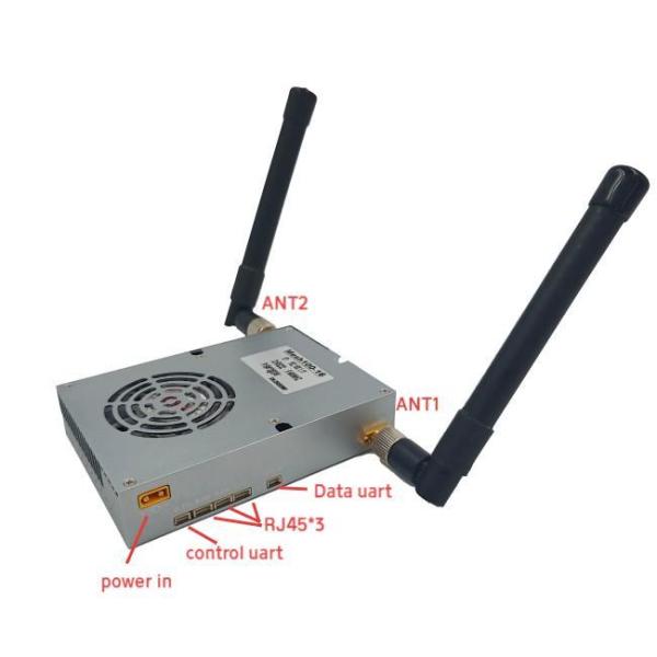 100km Range Broadband Anti-jamming Mesh Networking Radio FHSS UAV Video Data Link