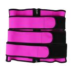 Pink 3 Rows Hook 6XL 3 Belts Waist Trainer Posture Corrector Eye Closure