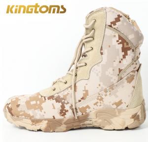 China Desert Camouflage Military Combat Boots With Zipper 38-45 Desert Military Boots on sale
