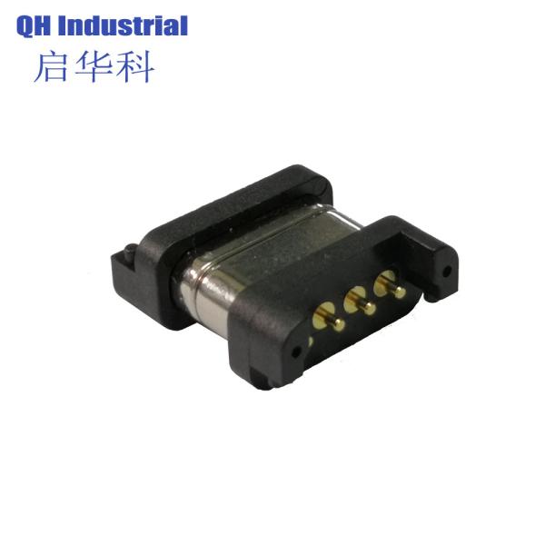 4Pin 2.54mm Pitch Male and Female 1Amp 2Amp Spring Force 500gf Magnetic Pogo Pin