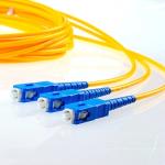 PVC LSZH SC SC UPC Fiber Optic Patch Cord Single Mode Simplex