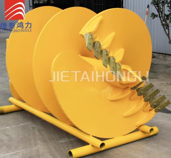 Straight Soil Teeth Rock Drilling Auger 600mm 800mm 1000mm Bauer Soilmec Imt 200