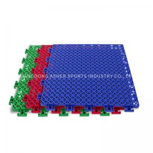 Wholesale Non Toxic Sport Court Interlocking Tiles , Outdoor PP Interlocking Flooring from china suppliers