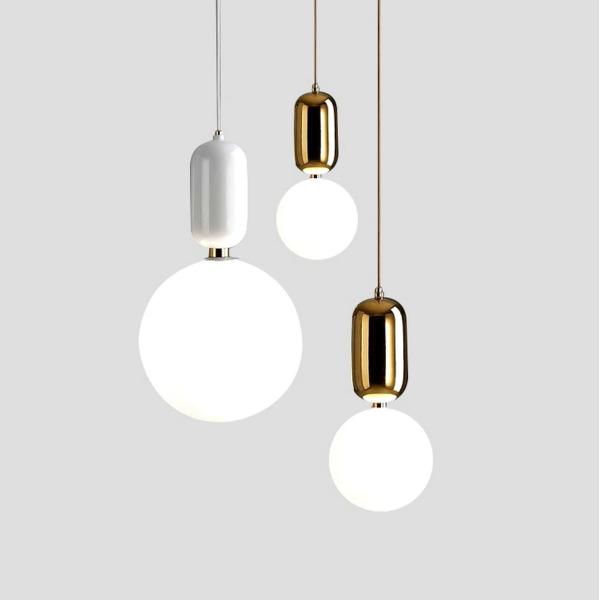 Modern Glass LED Pendant Lights Hanglamp Designer Loft Style Retro Kitchen Lamp