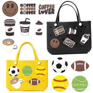 Wholesale Tote Beach Black Toys Keychain Letters And Numbers Custom Rubber Keychain from china suppliers