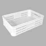 Food Grade Plastic Crate for Market Storage and Transport in 600x400x160mm Size