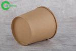 Hotel Disposable Soup Cups With Lids , 12 Oz Paper Cups For Ice Cream