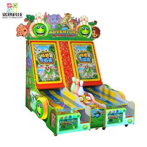 Wholesale 1-2 players bowling adventure ticket game machine, kid bowling machine game with token for prize from china suppliers