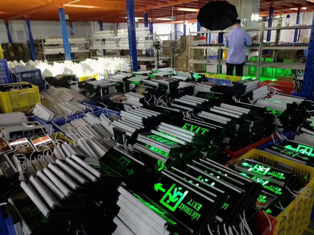Factory Price High-Visibility Rechargeable LED Exit Sign Emergency Light for Shopping Malls Supermarkets Airports Offices Factories Hotels and Basements