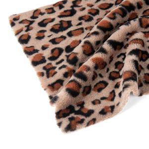 Wholesale 100% Polyester Customized Printed Faux Rabbit Fur Fabric For Garment Home Textiles from china suppliers