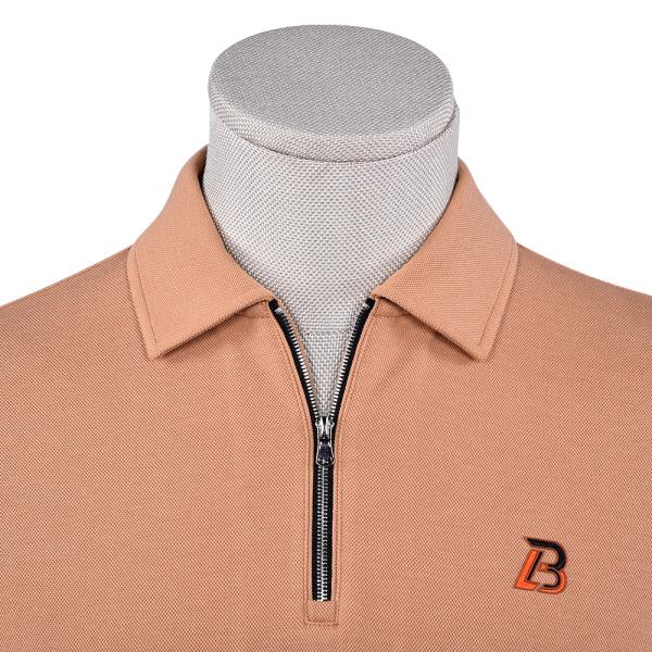 Embroidery Plain Work Golf Unisex Polo Shirts with Stand Collar Long Sleeve