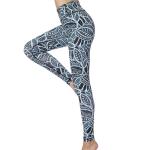 ODM Digital Patterned Yoga Pants Moisture Wicking Womens 4 Way Stretch Leggings