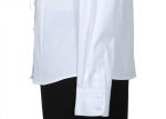 Twill Woven Fabric Office Work Uniforms Plain Dyed Free Ironing With Fashion