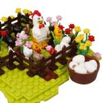 Compatible with legoinglys farm animal chick mini figure hen house chicken coop