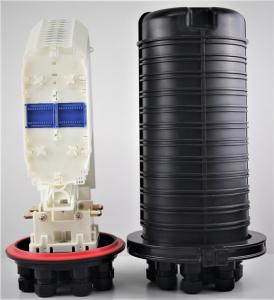 Wholesale 288 core FTTH Fiber Optic Joint Closure , Big capacity fiber box PP ABS 12tray ,9port mechanical from china suppliers