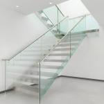 Elegant Stainless Steel Handrails with 870mm Balustrade Height for Glass