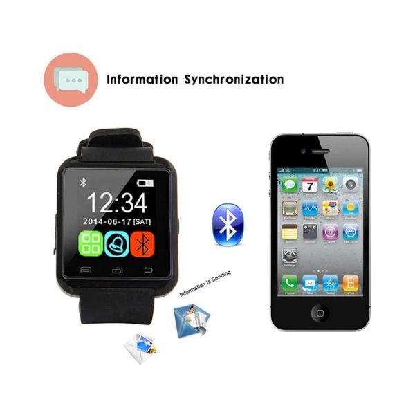 Eraysun U8 Portable Smartwatch 3.0 IPS Display IP67 Waterproof 1.48" Screen Android/iOS Compatible Fitness Tracker