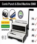 6.5mm Desktop Plastic Comb Binding Machine For 500 Sheets Document