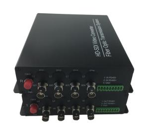Wholesale 4 channels 1080P@30fps HD SDI to Fiber Video Converter cctv video transmitter receiver with rs485 from china suppliers
