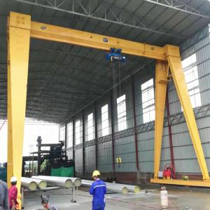 Wholesale Multipurpose Single Girder Gantry Crane 5T 10T 20T For Concrete Marble Block Granite Lifting from china suppliers