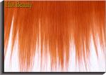 Smooth And Soft Human Hair Lace Closure Orange Color Medium Cap Size