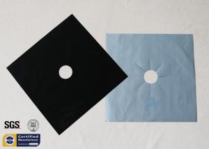 Wholesale PTFE Coated Fiberglass Fabric 260℃ 10.7&quot;X10.7&quot; Black Stovetop Burner Protector from china suppliers