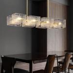 3000k 6000k Modern Designer Decorative Glass Pendant Lights Water Ripple Style