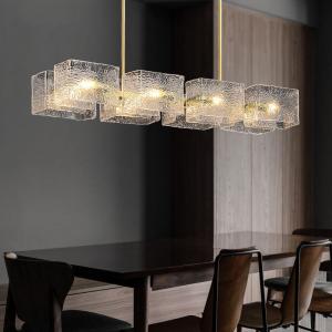 Wholesale 3000k 6000k Modern Designer Decorative Glass Pendant Lights Water Ripple Style from china suppliers