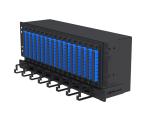 4U Modular Fiber Optic Splitters Distribution Chassis Steel 19inch Rack Mount