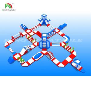 Wholesale Custom Inflatable Aqua Park Commercial Inflatable Floating Water Park With Water Slide For Party Rental from china suppliers