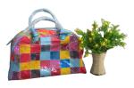 Recyclable Fashion PVC Reusable Fabric Carrier Bags For Suppermarket Shopping