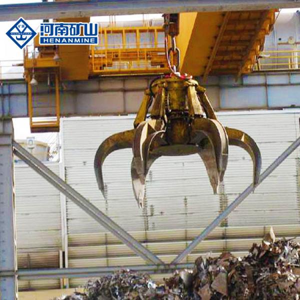 3p Garage Bridge Crane , 100 Ton Overhead Crane Equipment With Grab Ce