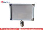 Vertical Frame A4 Post Barrier Sign Holder Racks For Stanchion Barrier