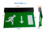 Alumium End Cap Battery Powered Rechargeable Double Sided Exit Signs