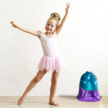 Sequin bag can be used as a dancing bag