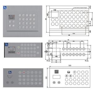 Wholesale Stainless Steel Elevator Accessible COP Panel Disabled Control Plate For Elevator from china suppliers