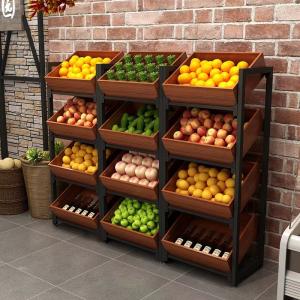 Wholesale Powder Coating Fruit And Vegetable Rack For Shop ODM ISO 9001 from china suppliers