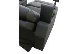 European Style Half Leather Power Electric Home Recliner Movie Public Theater
