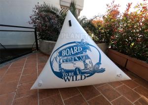 Wholesale Hot Air Welding UV Resistant Triangle Shape Floating Triathlon Water Race Inflatable Marker Buoy from china suppliers
