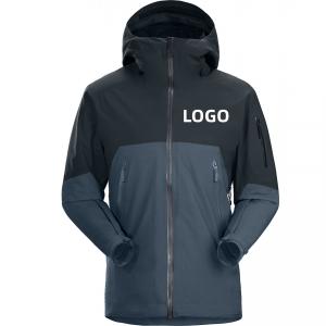 2023 Wholesale Custom embroidery logo waterproof Zipper softshell Jacket Polyester coats Windbreaker jacket for men