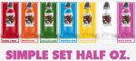 Rainbrow Colors Simple Set Half oz Vegan Tattoo Ink fit for beginners Easy to