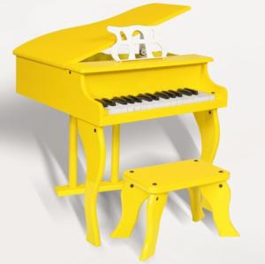 Wholesale 30 Key Yellow Grand Toy wooden piano Kid toy mini piano FW30 from china suppliers