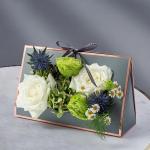 Chocolate Candy Packaging Folding Gift Box , Color Printing Flower Packaging Box