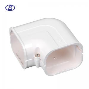 China Plane Corner Indoor Air Conditioner Cover , 80mm PVC Plastic Pipe Covers on sale