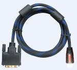 HDMI To DVI Cable With 24K Gold Plated Connector 5Gbps High Speed 1080p HDMI