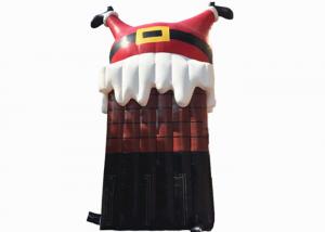 Wholesale PVC Inflatable Christmas Decorations Santa Cartoon , Customized Merry Christmas Inflatable Cartoon from china suppliers