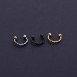 Surgical Steel Twist Eyebrow/ Nose/Ear/ Lip Ring,BCR Body Piercing Earring